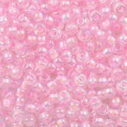 Miyuki rocailles kralen 8/0 - Pink lined crystal ab 8-272